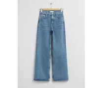 Jeans mit Weitem Bein - Blau
