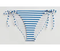 Bikinihose mit Seitlichen Bindebändern - Blau