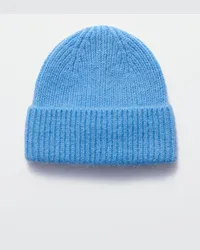 & Other Stories Beanie Aus Wollmischung - Blau Taubenblau