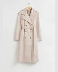 & Other Stories Klassischer Lockerer Trenchcoat - Beige Beige