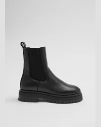 & Other Stories Gefütterte Chelsea-Boots Aus Leder - Schwarz Schwarz