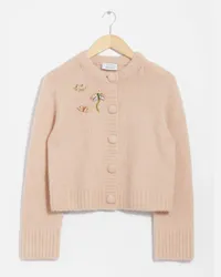 & Other Stories Strickjacke mit Broschen - Beige Beige