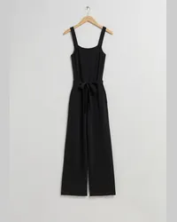 & Other Stories Jumpsuit mit Karree-Ausschnitt - Schwarz Schwarz