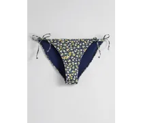 Bikinihose mit Schleifen - Blau Gelb Weiß
