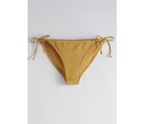Glitzernde Bikinihose - Gelb