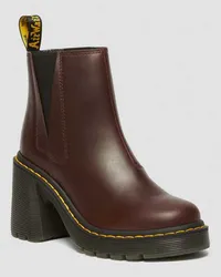 Dr.Martens Spence Leder Chelsea Stiefel Mit Flare-Absatz in Braun Braun