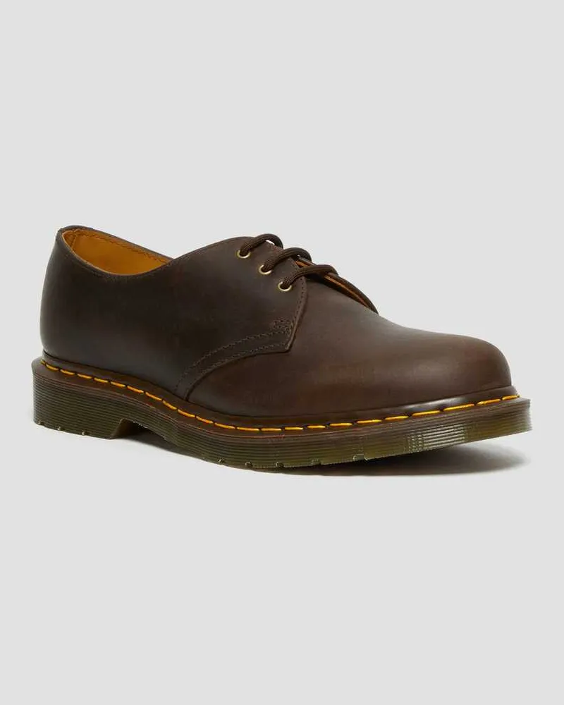 Dr.Martens 1461 Crazy Horse, Leder, Dunkel, Schuhe in Braun, Größe Braun