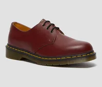 1461 Glattleder Oxford Schuhe in Rot, Größe