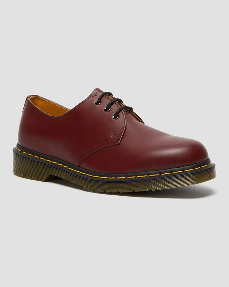 Dr.Martens 1461 Glattleder Oxford Schuhe in Rot, Größe Rot