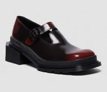 Maybole Leder Square Toe Mary Jane Schuhe in Rot, Größe