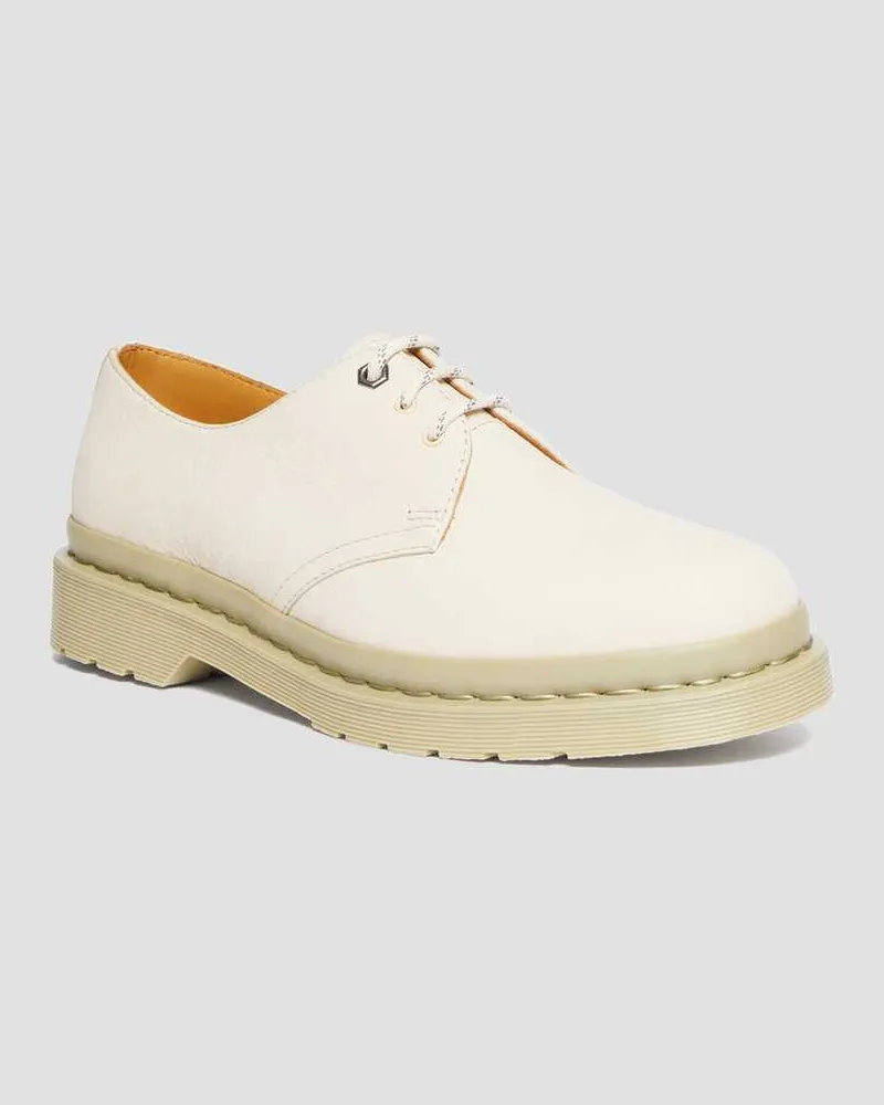 Dr.Martens 1461 Mono Milled Nubuck Leder Oxford Schuhe in Creme, Größe Creme
