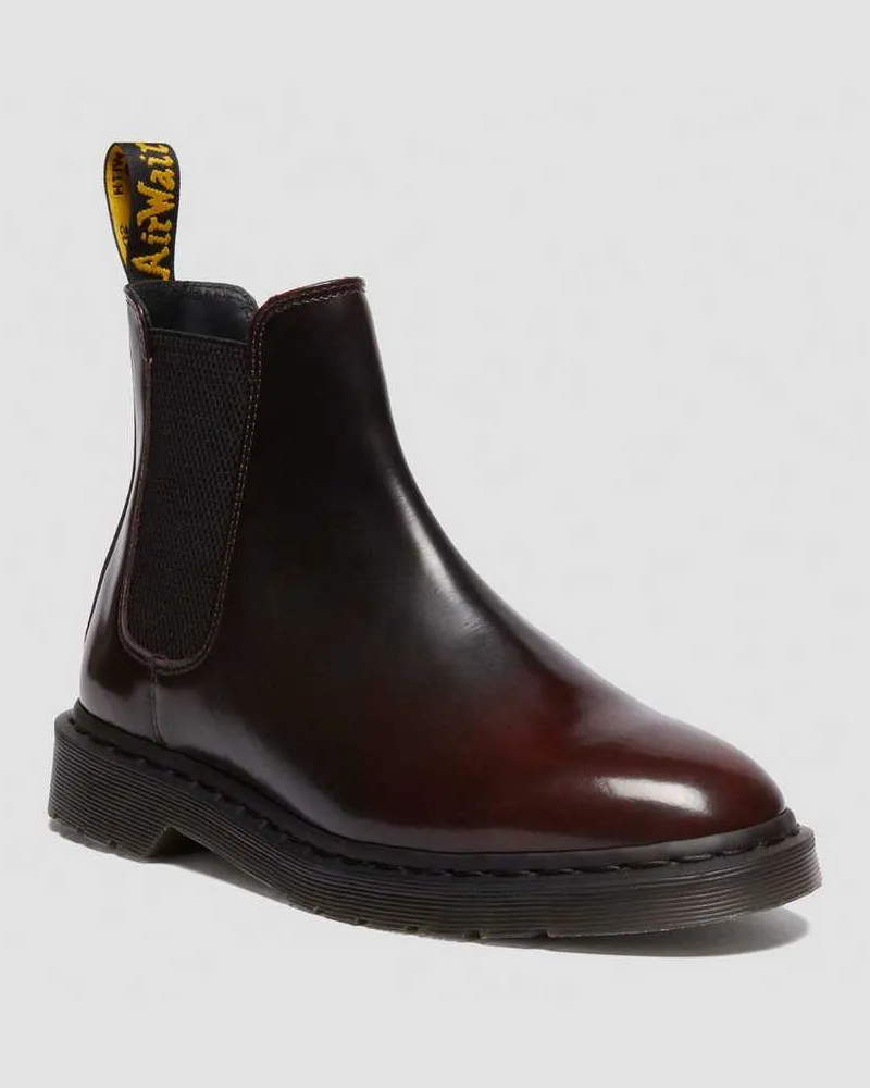 Dr.Martens Graeme Arcadia Leder Chelsea Stiefel Schuhe in Rot, Größe Rot