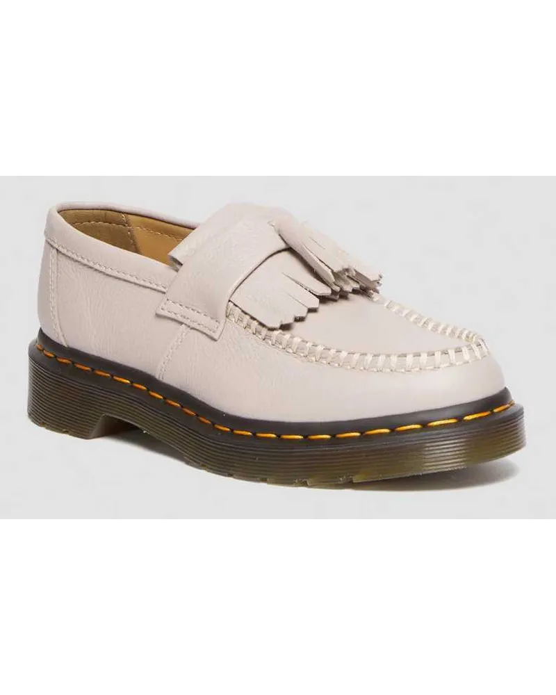 Dr.Martens Adrian Virginia Leder Tassel Loafer in Creme Creme