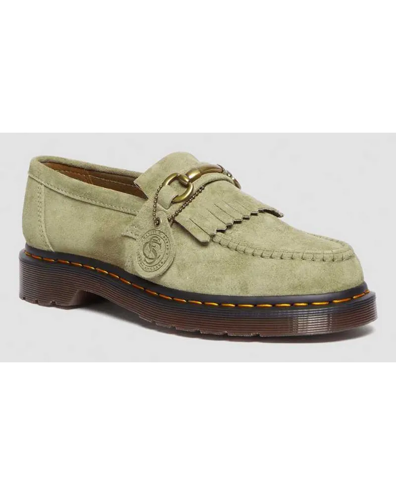 Dr.Martens Suède Adrian Snaffle Desert Oasis Wildleder Loafer in Grün Grün