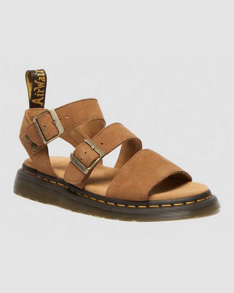 Dr.Martens Gryphon Tumbled Nubuck Sandalen in Braun, Größe Braun