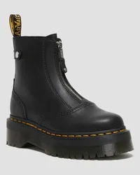 Dr.Martens Nappa Leder Jetta Plateau Stiefel in Schwarz Schwarz