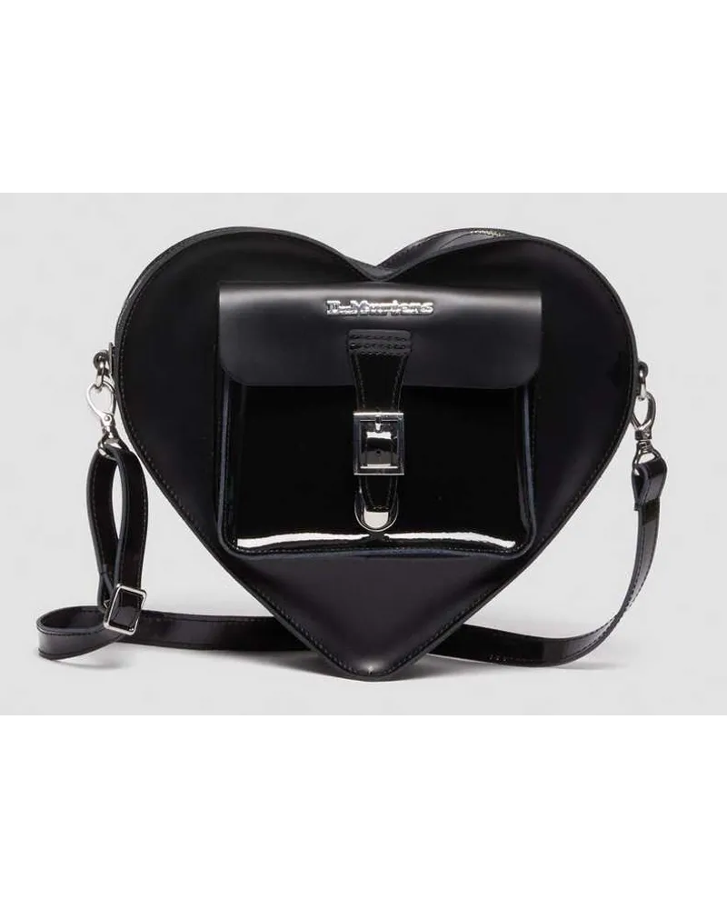 Dr.Martens Heart Leder Bag in Schwarz Schwarz