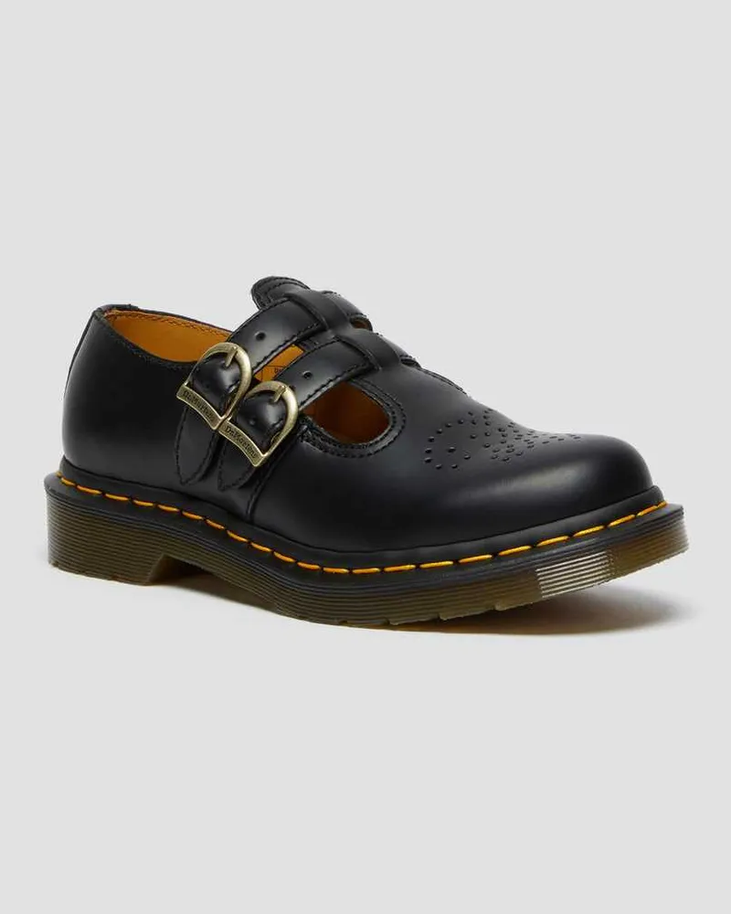 Dr.Martens 8065 Glattleder Mary Jane Schuhe in Schwarz, Größe Schwarz