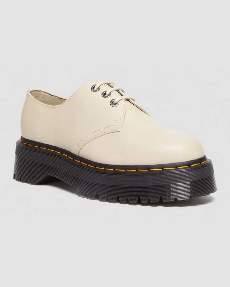 Dr.Martens 1461 II Pisa Leder Plateauschuhe in Creme, Größe Creme