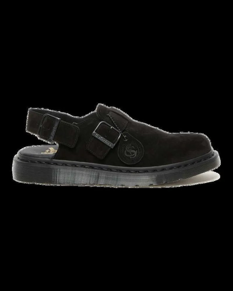 Dr.Martens Jorge Made In England Wildleder Slingback Slip-ons, Sandalen in Schwarz, Größe Schwarz