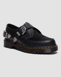 Dr.Martens Ramsey Monk The Great Frog Hair On & Glattleder Creeper Schuhe in Schwarz Schwarz