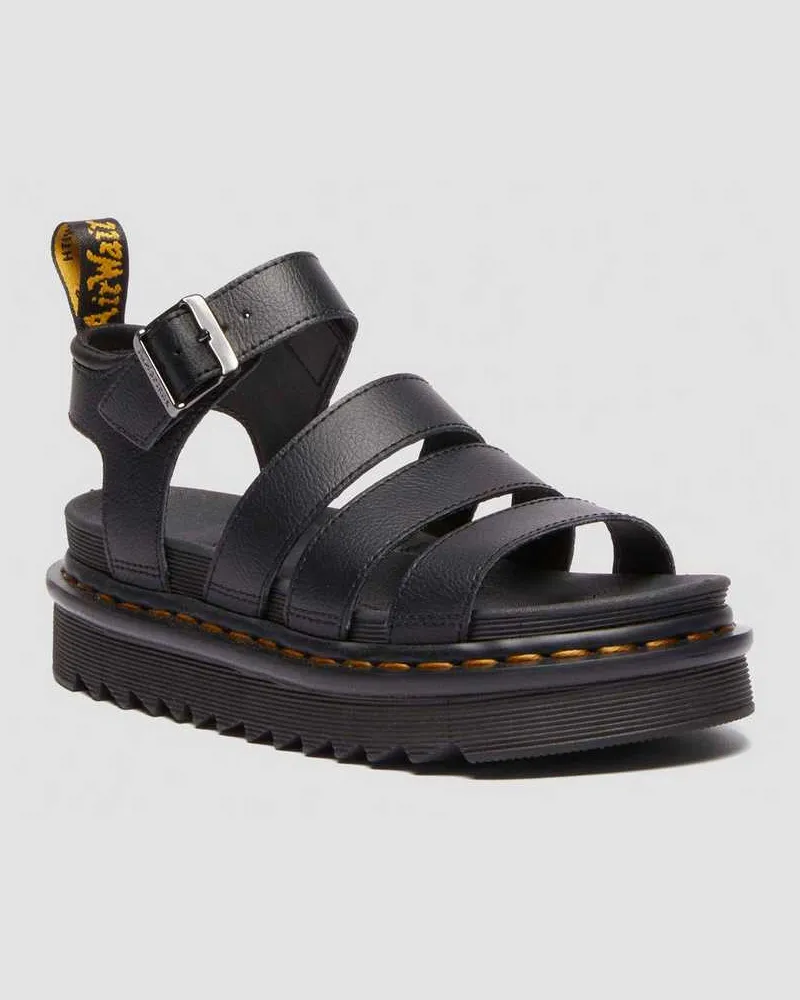 Dr.Martens Blaire Athena Leder Riemensandalen in Schwarz, Größe Schwarz