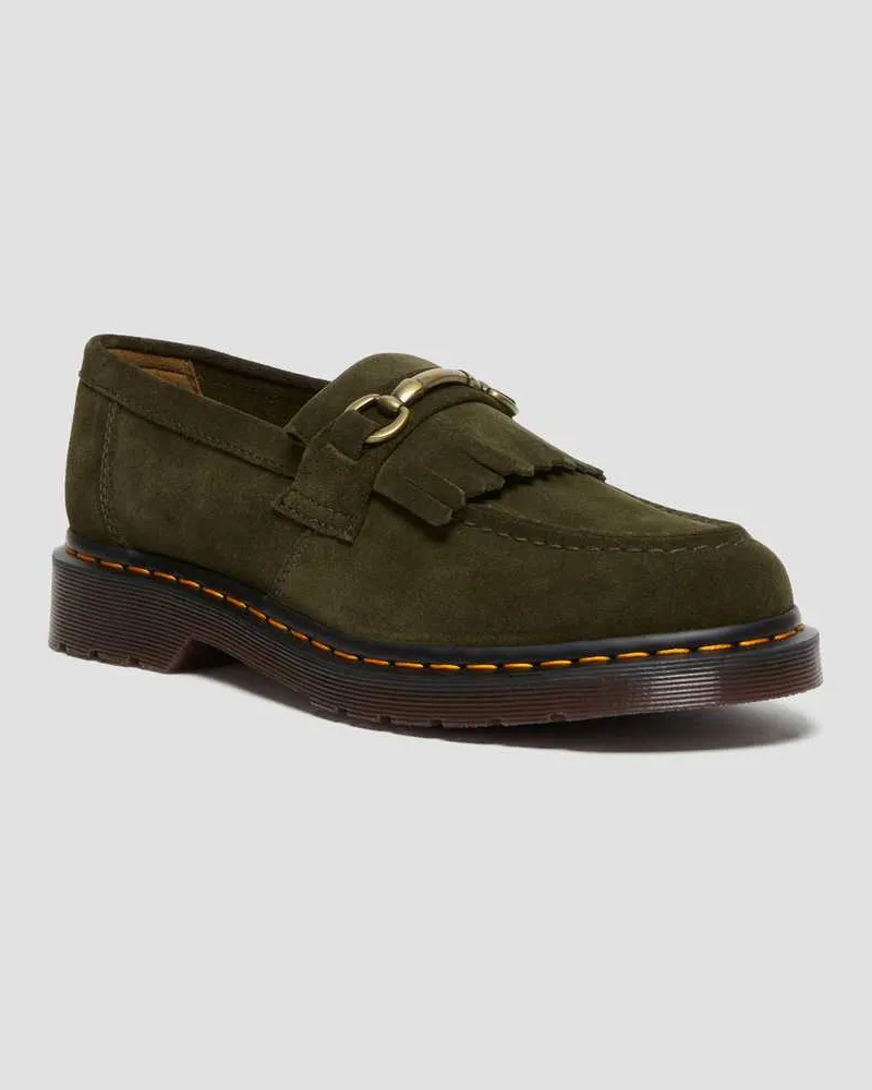 Dr.Martens Adrian Wildleder Snaffle Loafer in Grün Grün