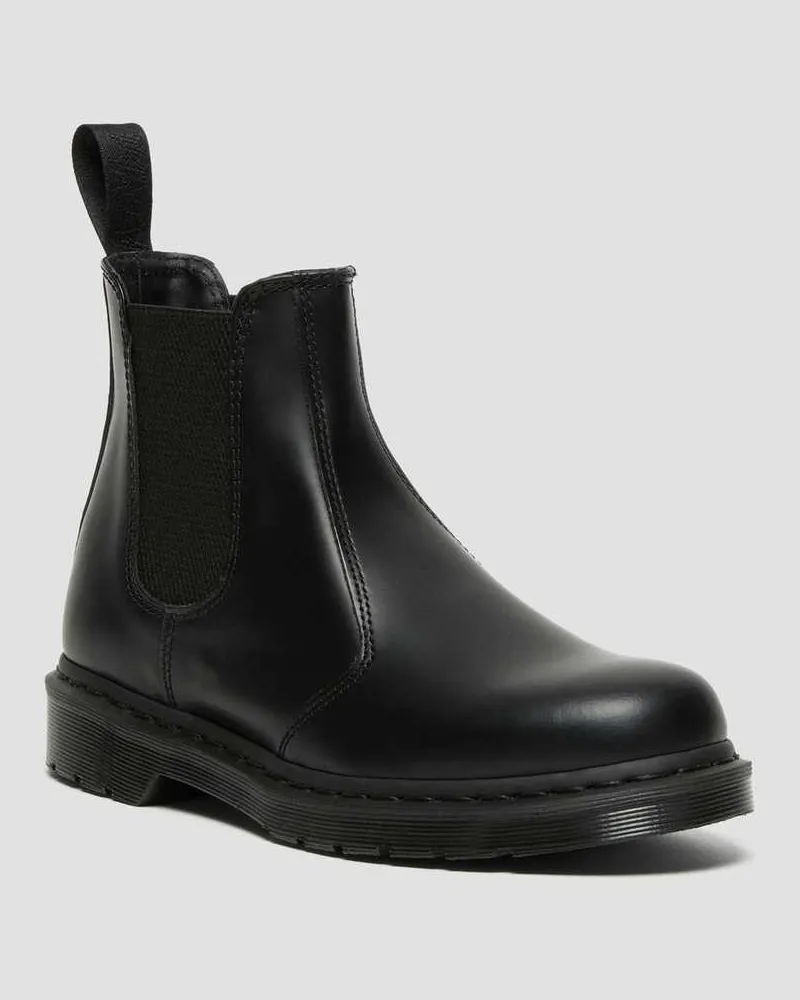Dr.Martens 2976 Mono Glattleder Chelsea Stiefel Schuhe in Schwarz, Größe Schwarz