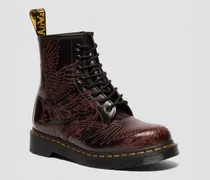 1460 Phoenix Arcadia Rub Off Leder Stiefel in Rot, Größe