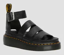 Clarissa II Quad Plateau Sandalen, Leder in Schwarz, Größe