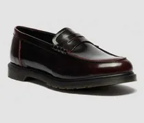 Mayfare Rub Off Leder Loafer in Rot, Größe