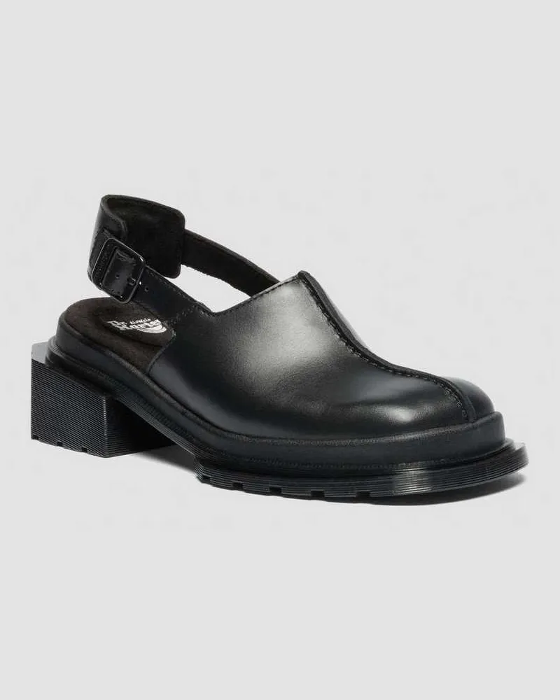 Dr.Martens Maybole Square Toe Leder Mules in Schwarz, Größe Schwarz