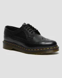 Dr.Martens 3989 Glattleder Brogues Schuhe in Schwarz Schwarz