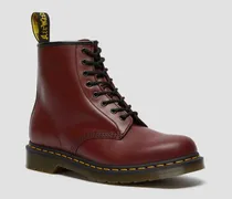 1460 Glatt, Leder Stiefel in Rot, Größe