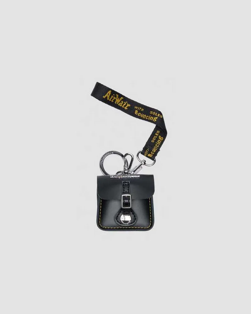 Dr.Martens Leder Pouch Schlüsselanhänger in Schwarz Schwarz