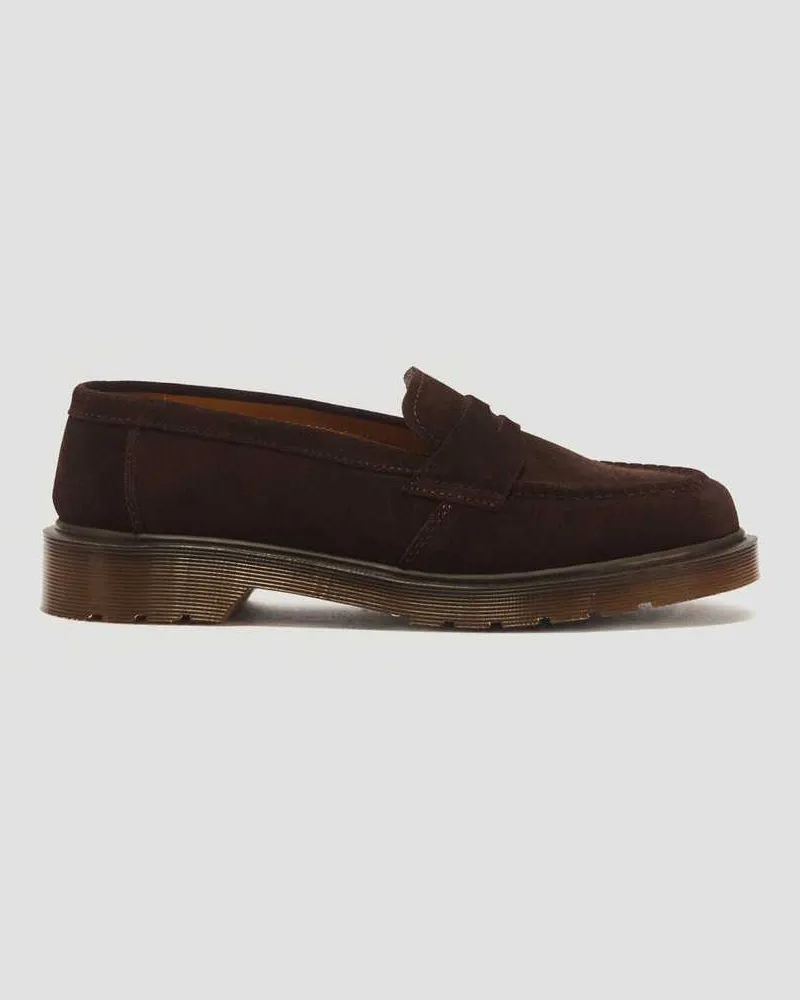 Dr.Martens Delapre Penny Repello Calf Wildleder Loafer in Braun, Größe Braun
