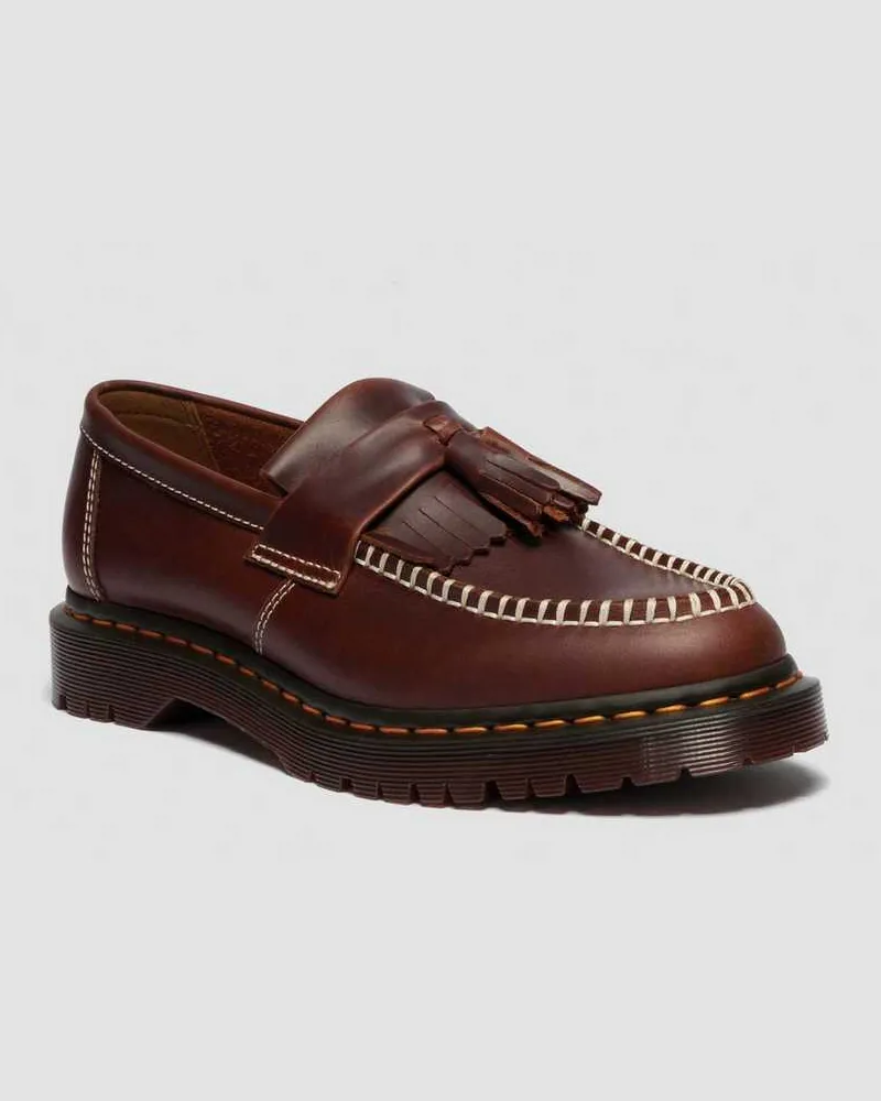 Dr.Martens Adrian Orleans Leder Tassel Loafer in Braun, Größe Braun