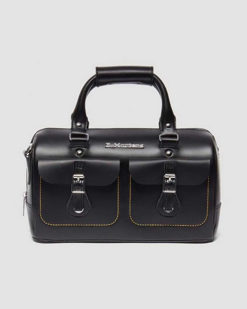 Dr.Martens Kiev Leder Top Handle Tasche in Schwarz Schwarz