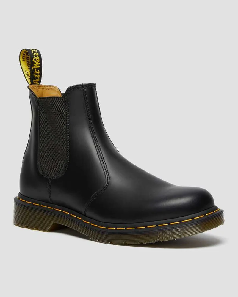 Dr.Martens 2976 Glatt Chelsea Stiefel, Leder Schuhe in Schwarz, Größe Schwarz