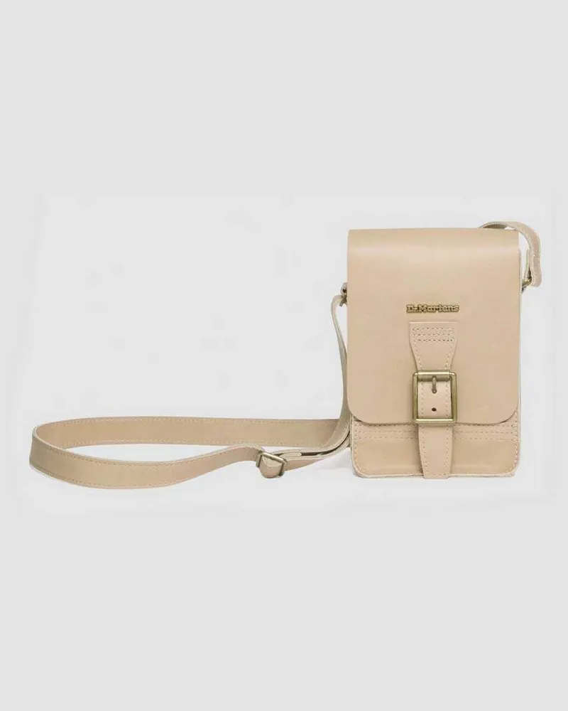 Dr.Martens Carrara Vertikale Umhängetasche Aus Leder in Creme Creme