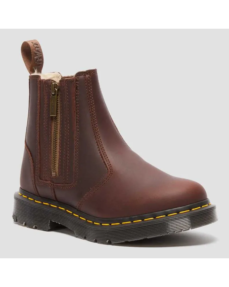 Dr.Martens 2976 Alyson Wintergrip Chelsea Stiefel, Damen, Leder, Dunkel, in Braun Braun