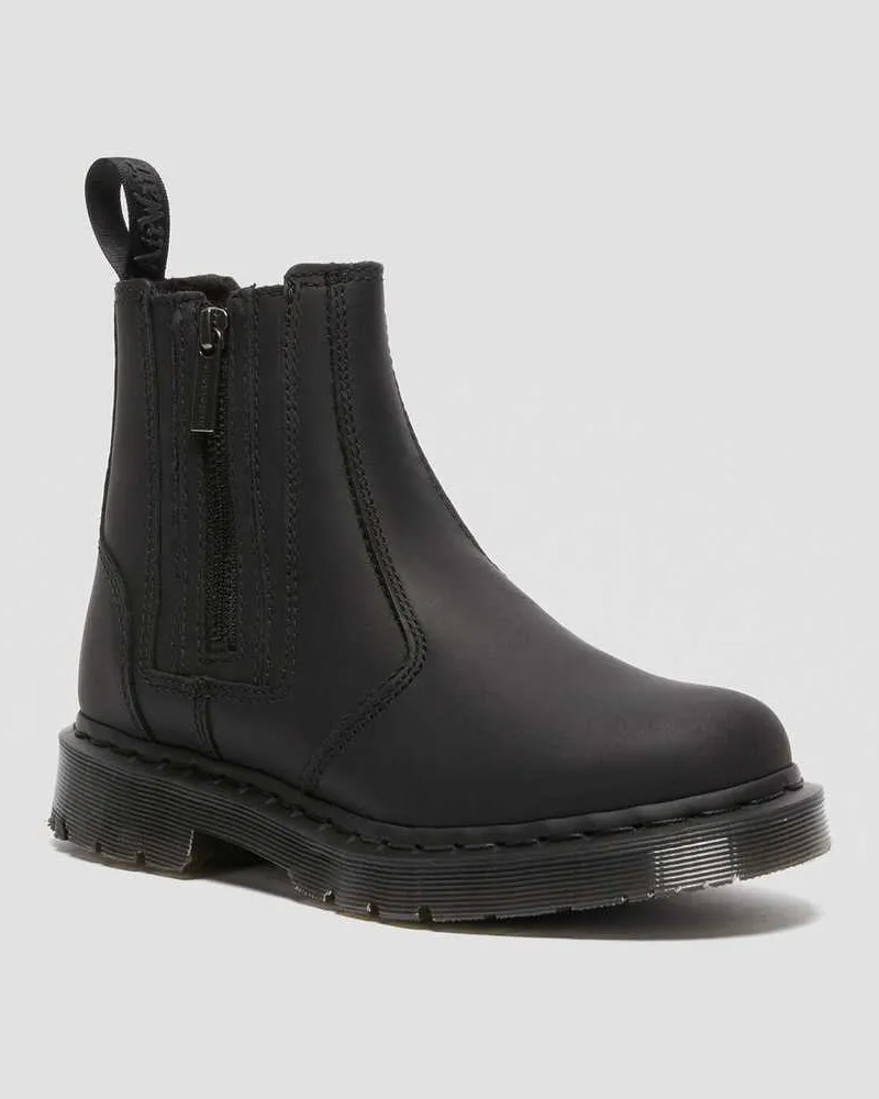 Dr.Martens Leder 2976 Alyson Dm's Wintergrip Chelsea Stiefel Schuhe in Schwarz, Größe Schwarz