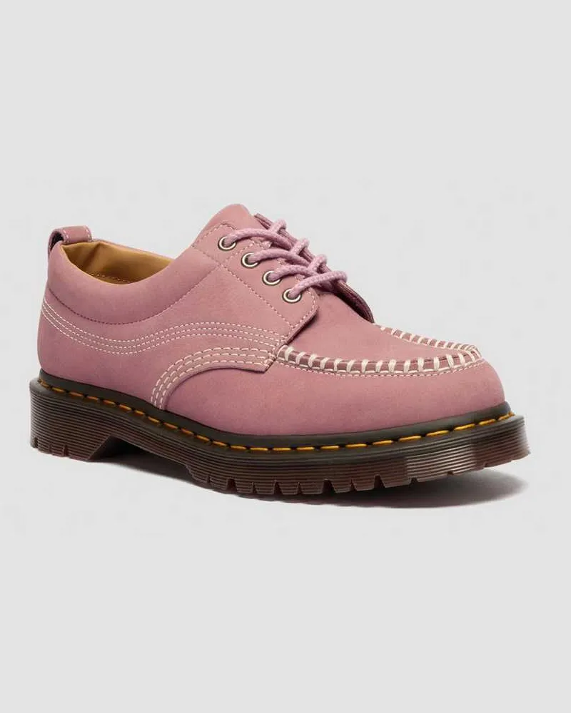 Dr.Martens Lowell Nubuck Moc Toe Schuhe in Rosa, Größe Rosa