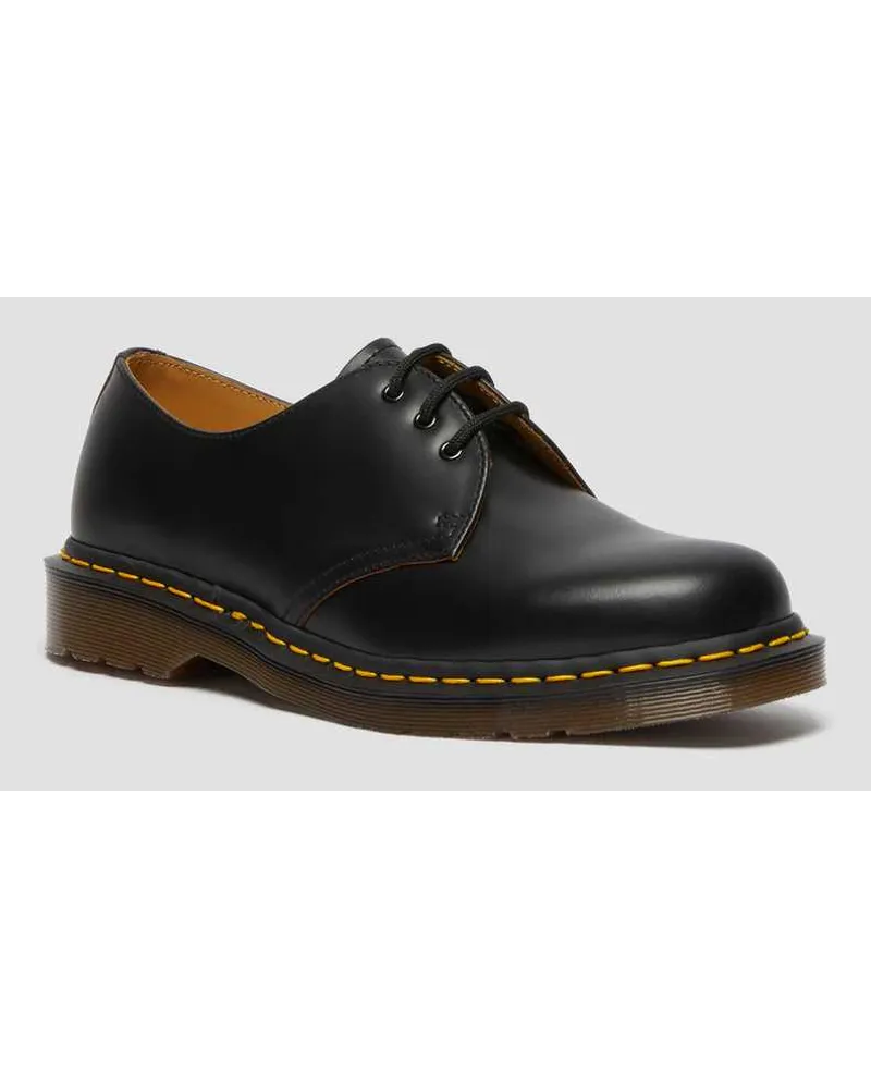 Dr.Martens Vintage 1461 Quilon Leder Oxford Schuhe in Schwarz Schwarz