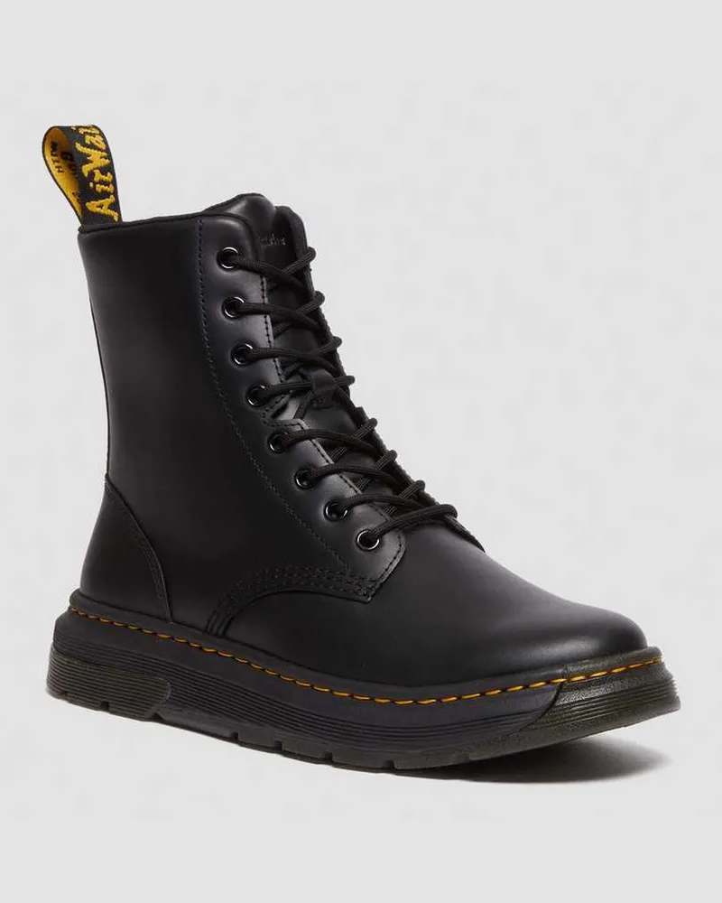 Dr.Martens Crewson Leder Schnürstiefel in Schwarz, Größe Schwarz