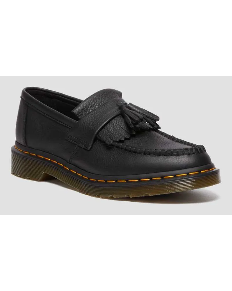 Dr.Martens Adrian Virginia Leder Tassel Loafer in Schwarz Schwarz