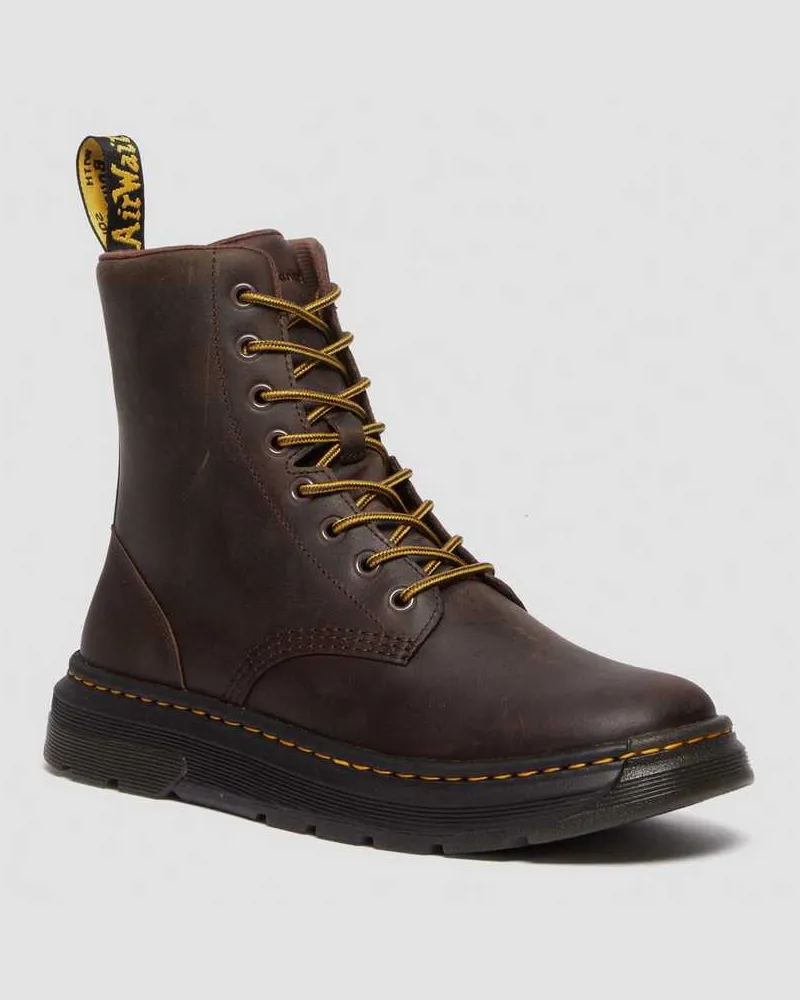 Dr.Martens Crewson Leder Schnürstiefel in Braun, Größe Braun