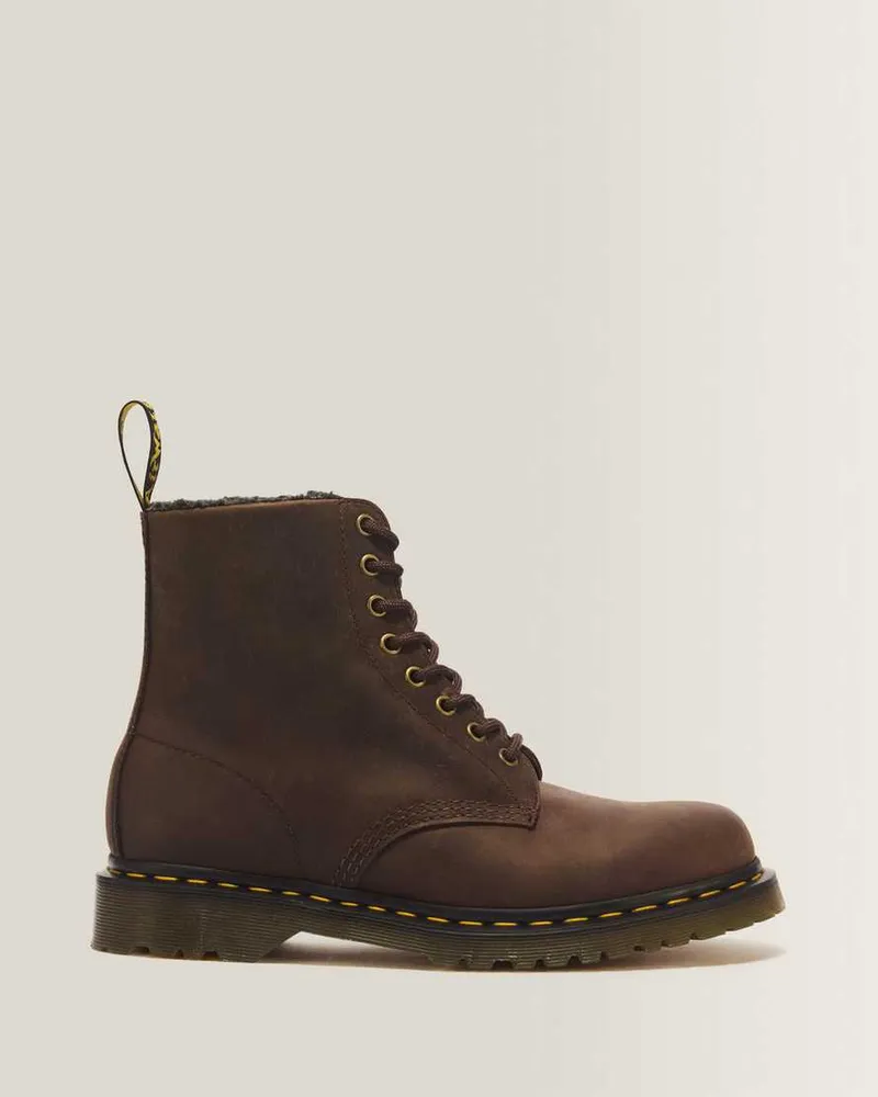 Dr.Martens 1460 Pascal Wl 8-Ösen Crazy Horse Lederstiefel in Braun, Größe Braun