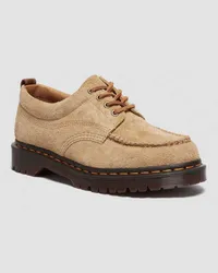 Dr.Martens Lowell Wildleder Moc Toe Schuhe in Bräunen Bräunen