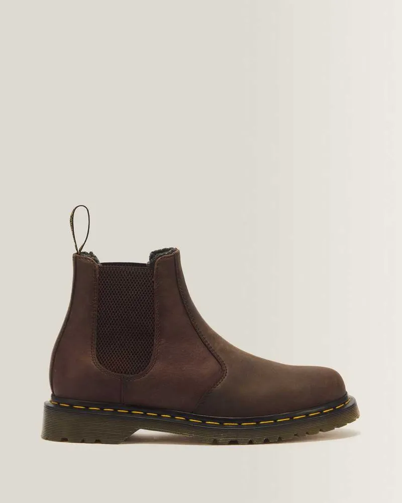 Dr.Martens 2976 Wl Crazy Horse Leder Chelsea Stiefel Schuhe in Braun, Größe Braun